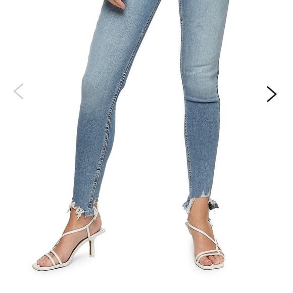 Topshop Jamie Ripped High Waisted Skinny Jeans - Picture 8 of 9